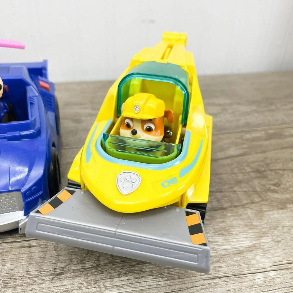 Paw Patrol Toy Vehicle Lot Chase Skye Rubble Motor Police Helicopter Bulldozer